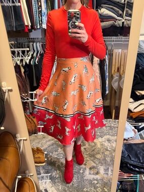 Rockabilly Dalmatian circle skirt